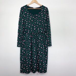 Boden Mabel Floral Knit Jersey Dress